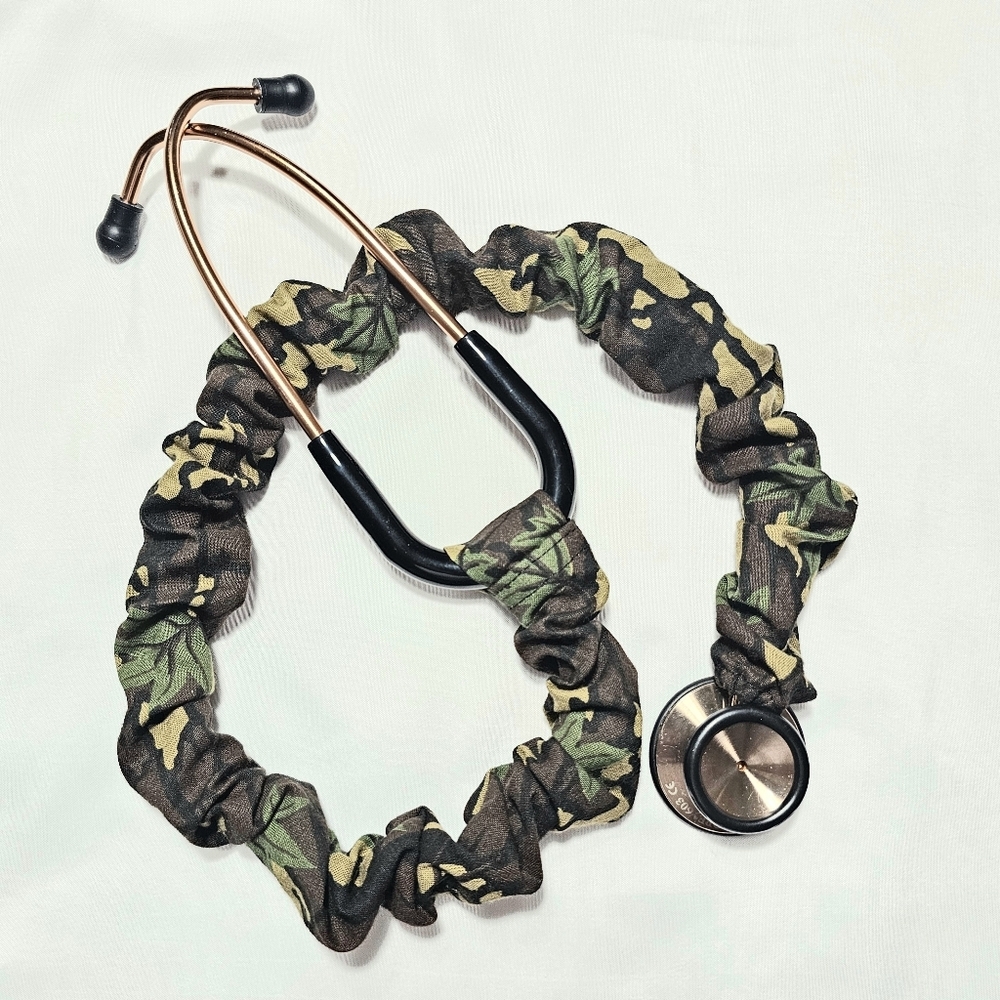 Handmade Camouflage Cotton  Washable Nurse's Doctor's RT's Stethoscope Cover